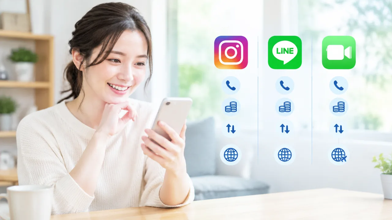 インスタ通話料金は無料？通信料や海外利用時の注意点を詳しく解説